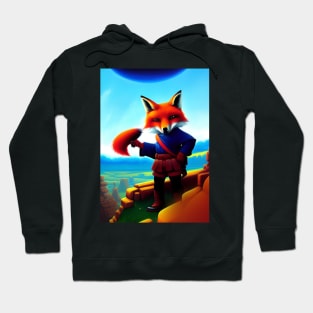 CUTE COMIC BOOK STYLE FOX Hoodie